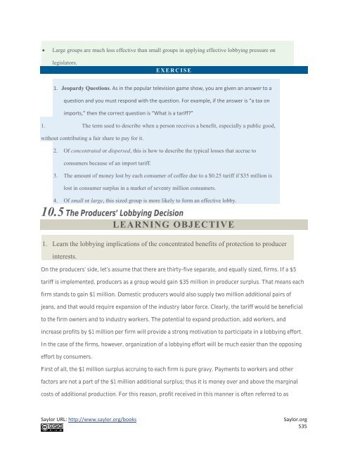 International Trade - Theory and Policy, 2010a