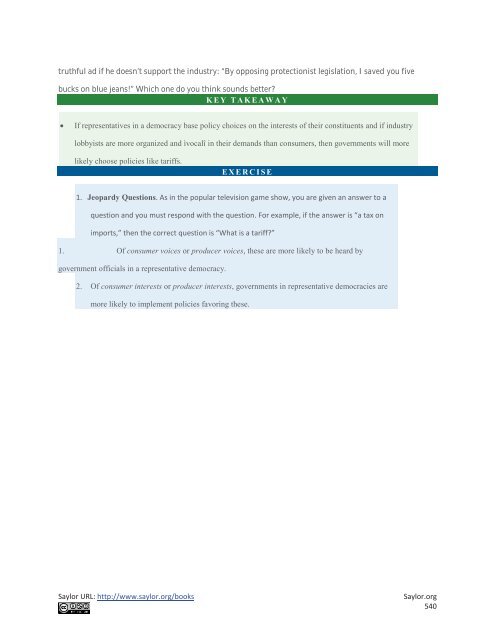 International Trade - Theory and Policy, 2010a