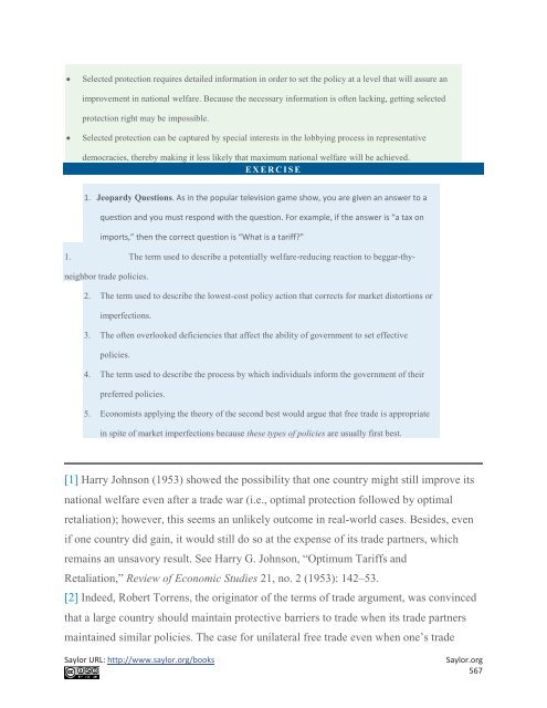 International Trade - Theory and Policy, 2010a