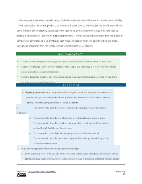 International Trade - Theory and Policy, 2010a