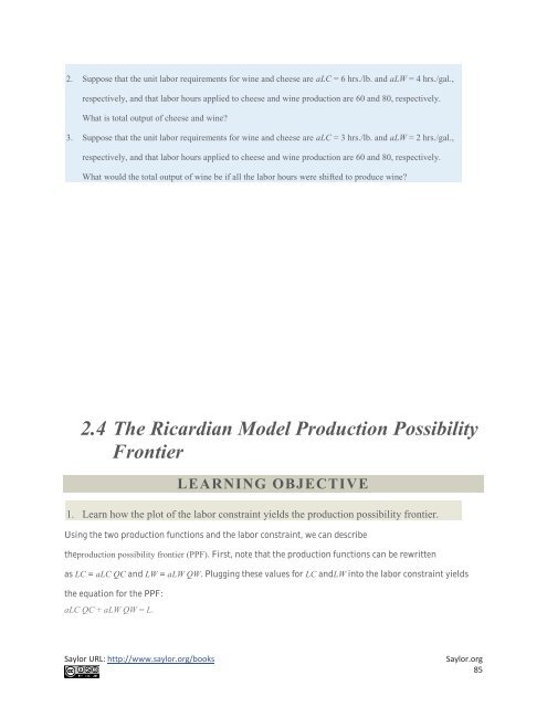 International Trade - Theory and Policy, 2010a