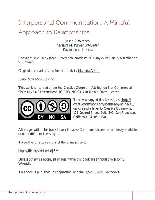 Interpersonal Communication- A Mindful Approach to Relationships, 2020a