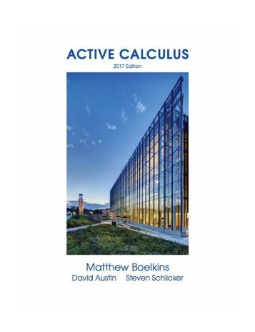 Active Calculus 2.0, 2017a