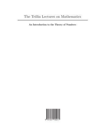 An Introduction to the Theory of Numbers, 2011a