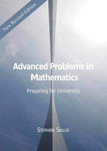 Advanced Problems in Mathematics- Preparing for University, 2016a