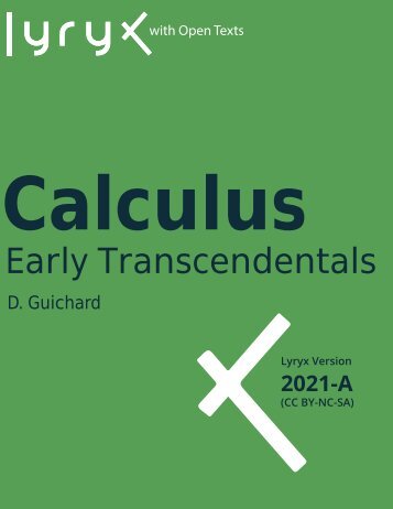 Calculus- Early Transcendentals, 2021a