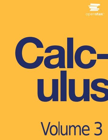 Calculus Volume 3, 2016a