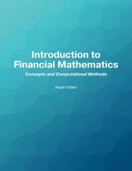Introduction to Financial Mathematics Concepts and Computational Methods, 2011a