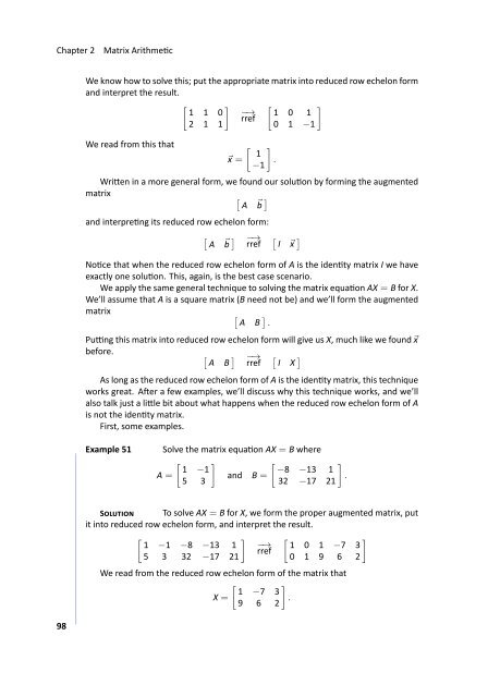 Fundamentals of Matrix Algebra, 2011a