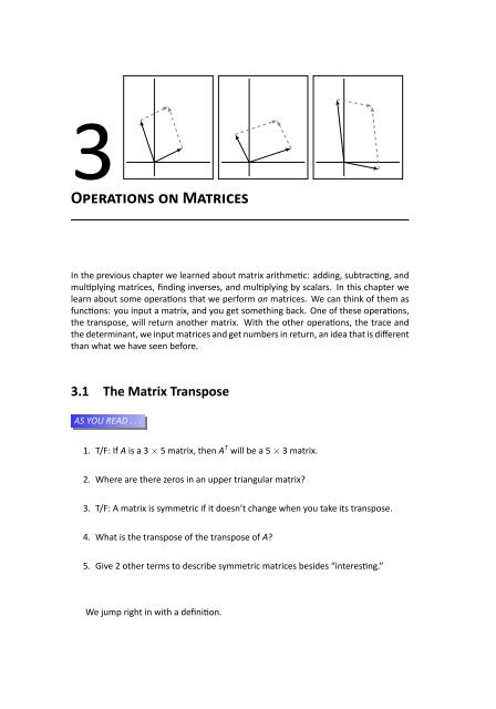 Fundamentals of Matrix Algebra, 2011a