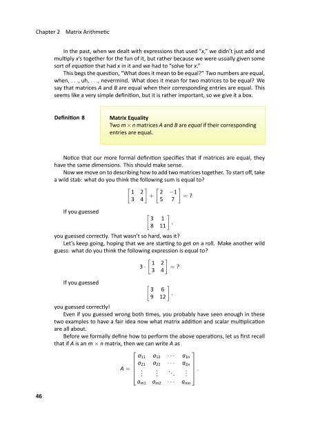 Fundamentals of Matrix Algebra, 2011a