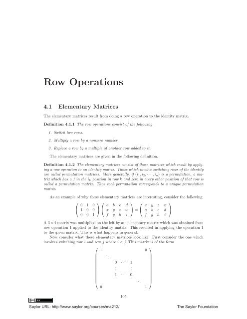 Linear Algebra, Theory And Applications, 2012a