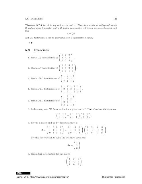 Linear Algebra, Theory And Applications, 2012a