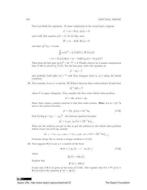 Linear Algebra, Theory And Applications, 2012a