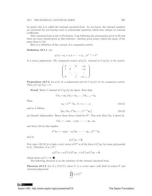 Linear Algebra, Theory And Applications, 2012a