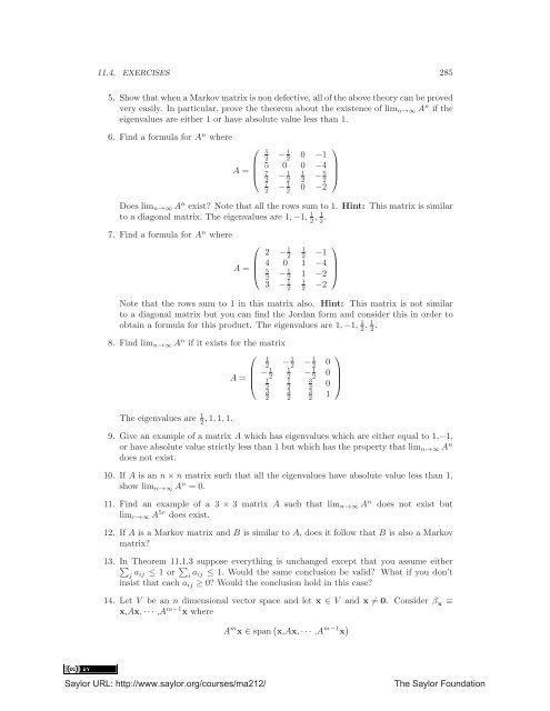 Linear Algebra, Theory And Applications, 2012a