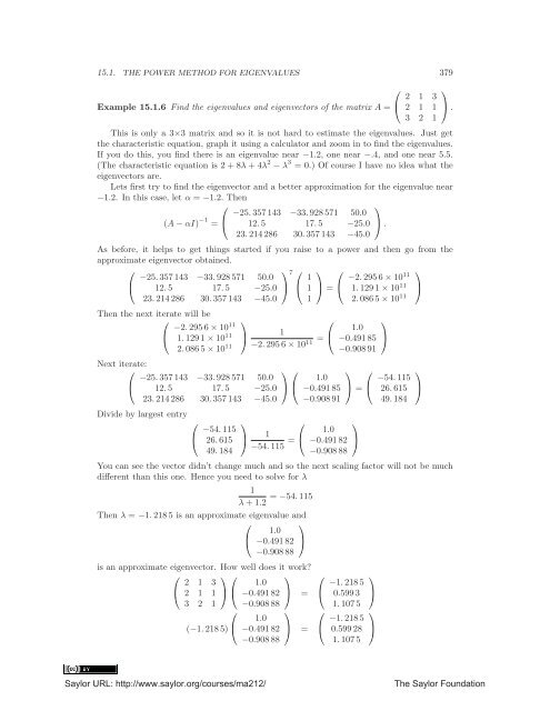 Linear Algebra, Theory And Applications, 2012a