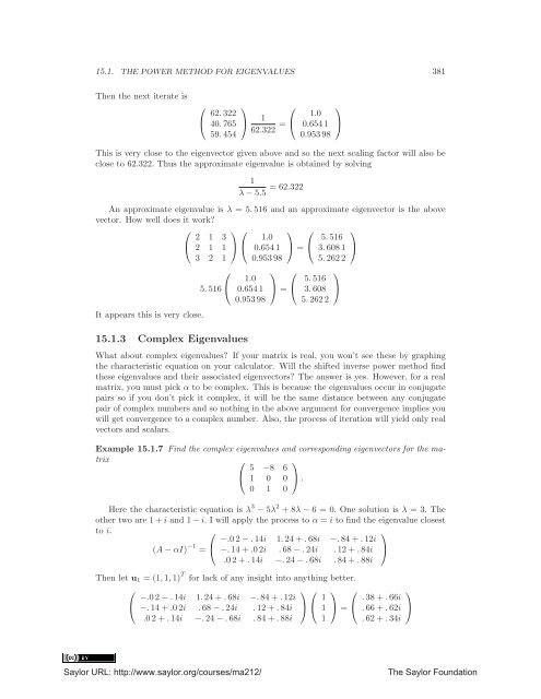 Linear Algebra, Theory And Applications, 2012a