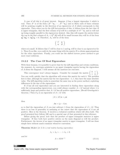 Linear Algebra, Theory And Applications, 2012a