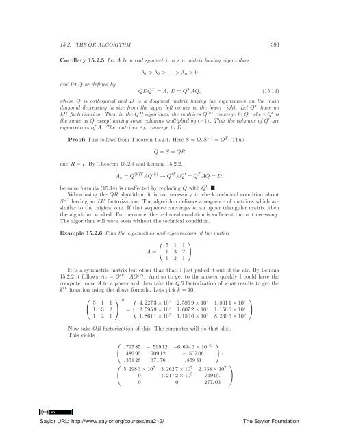 Linear Algebra, Theory And Applications, 2012a