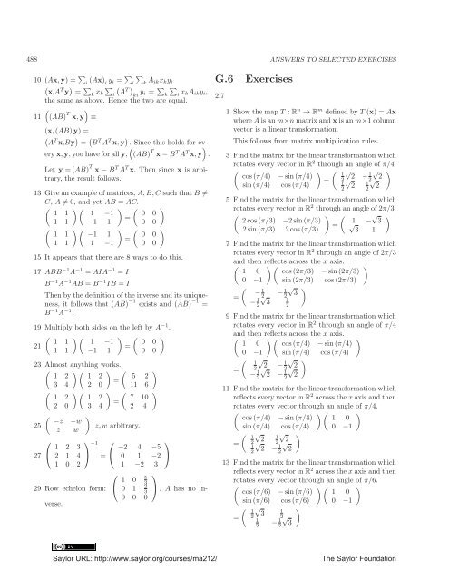 Linear Algebra, Theory And Applications, 2012a