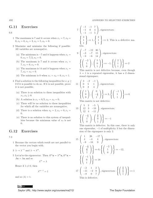 Linear Algebra, Theory And Applications, 2012a