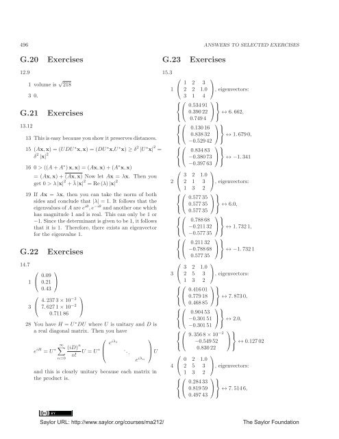 Linear Algebra, Theory And Applications, 2012a