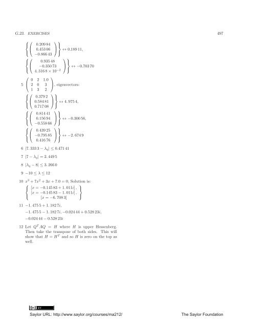 Linear Algebra, Theory And Applications, 2012a