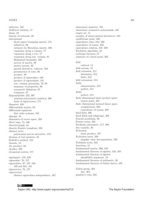 Linear Algebra, Theory And Applications, 2012a