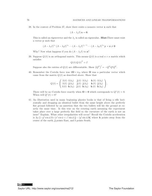 Linear Algebra, Theory And Applications, 2012a