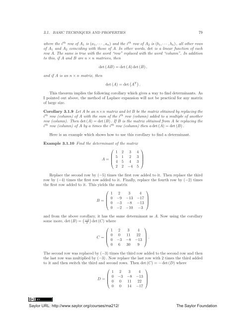 Linear Algebra, Theory And Applications, 2012a