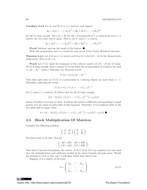 Linear Algebra, Theory And Applications, 2012a