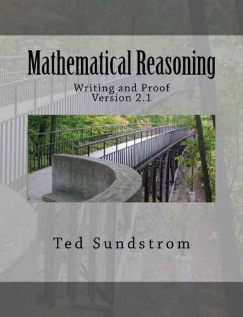 Mathematical Reasoning- Writing and Proof, Version 2.1, 2014a