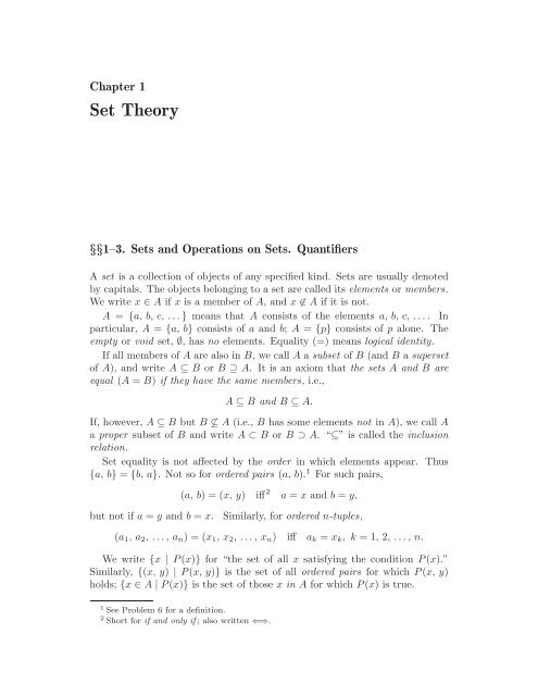 Mathematical Analysis I, 2004a