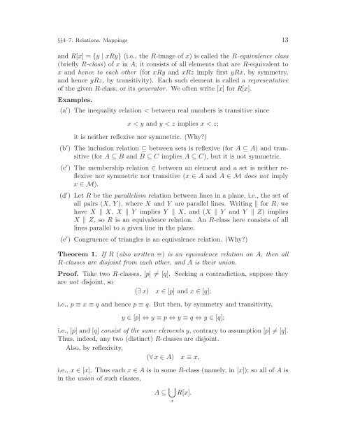 Mathematical Analysis I, 2004a