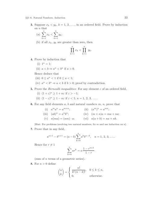 Mathematical Analysis I, 2004a