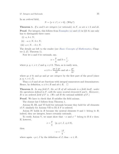 Mathematical Analysis I, 2004a