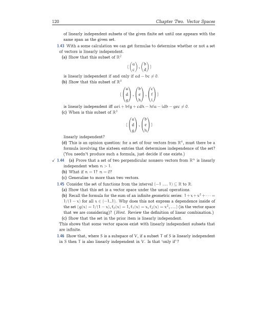 Linear Algebra, 2020a