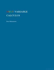 Multivariable Calculus, 2020a