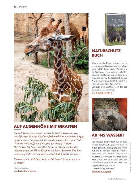 Zoonews Herbst 2021