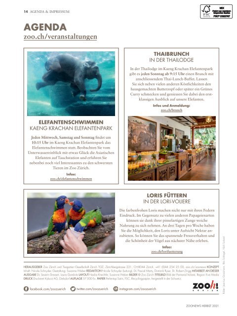 Zoonews Herbst 2021