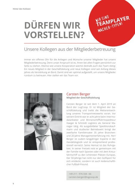 LOGIN LogCoop Mitgliedermagazin 2019