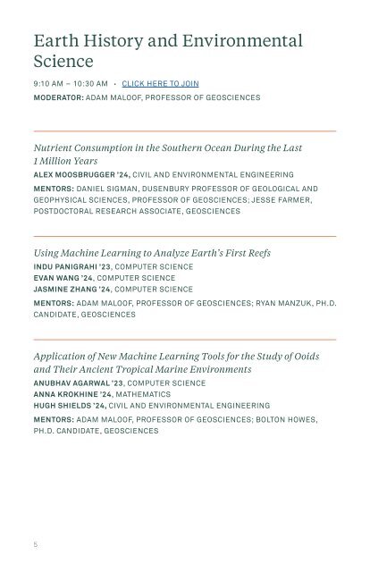 Summer Of Learning Symposium - 2021 Program