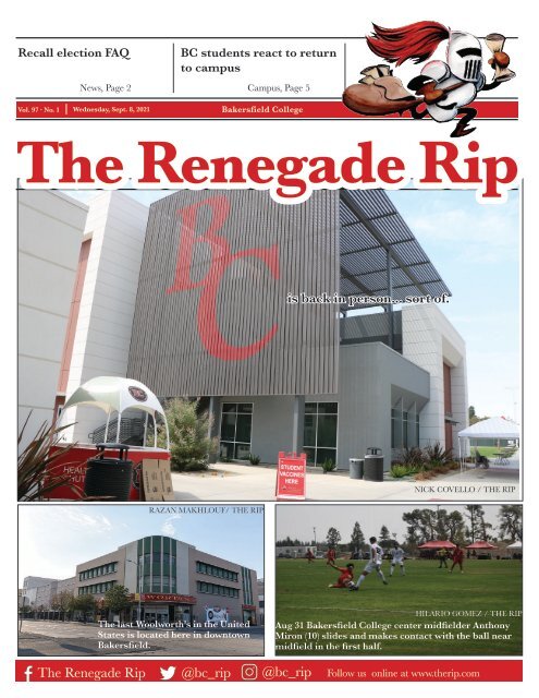 Renegade Rip Issue 1 Fall 2021 Sept. 8, 2021