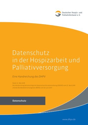 Handreichung zur Datenschutz-Grundverordnung (DSGVO) 