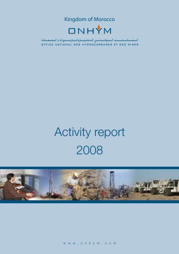 Annual Report 2008 - Office National des Hydrocarbures et des Mines