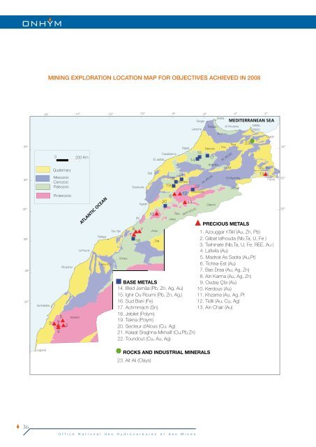 Annual Report 2008 - Office National des Hydrocarbures et des Mines