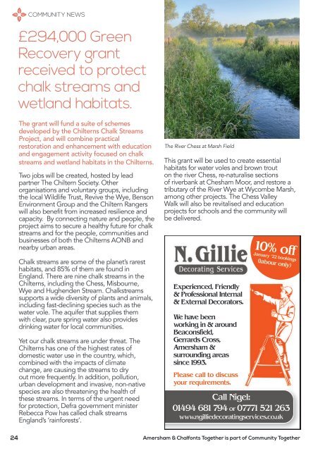 Amersham and Chalfonts Together - September October 2021 Issue