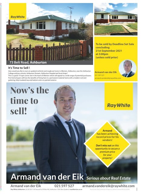 Ashburton Courier: September 09, 2021