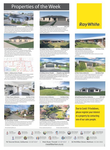 Ashburton Courier: September 09, 2021